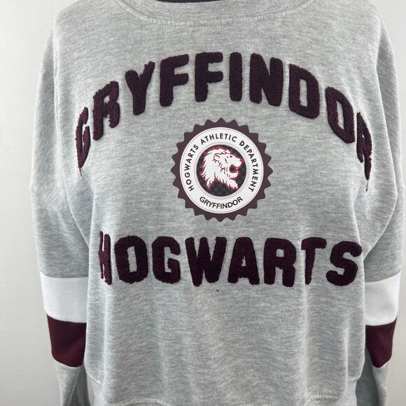 HARRY POTTER Gryffindor Hogwarts Athletics Department Embroidered Sweatshirt S - Picture 3 of 9